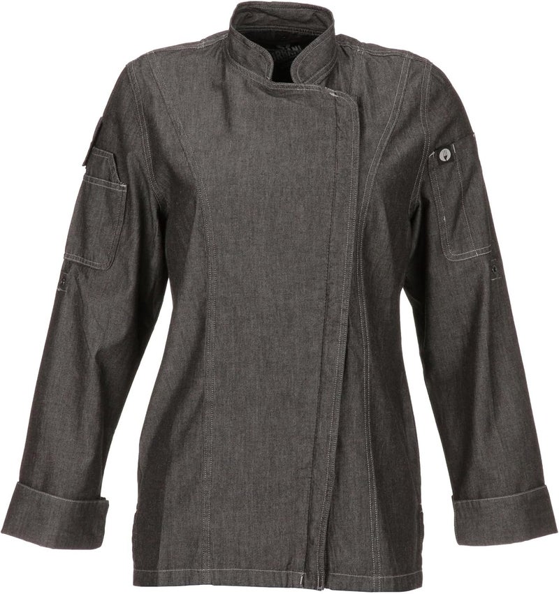 Chef Works Women's Gramercy Denim Chef Coat - Image 2